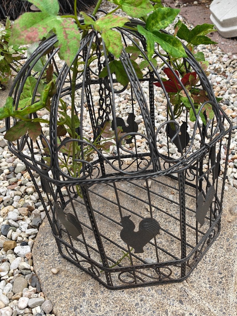 Metalen vogelkooi, Tuin en Terras, Ophalen, Zo goed als nieuw