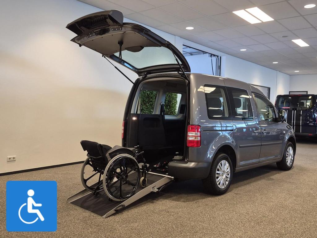 Volkswagen Caddy Rolstoelauto 3+1 (airco), Auto's, 1360 kg, Gebruikt, Bedrijf, Handgeschakeld