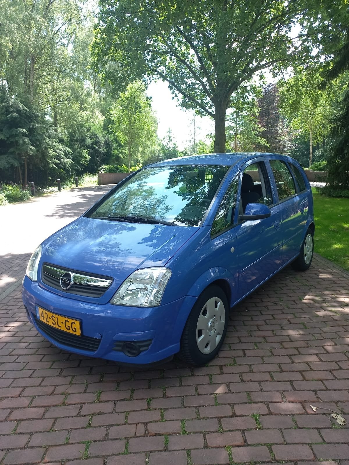 Opel Meriva 1.6 16V 77KW  km 156654.nap 2006 Blauw airco, Auto's, Opel, Voorwielaandrijving, 15 km/l, 4 cilinders, Blauw