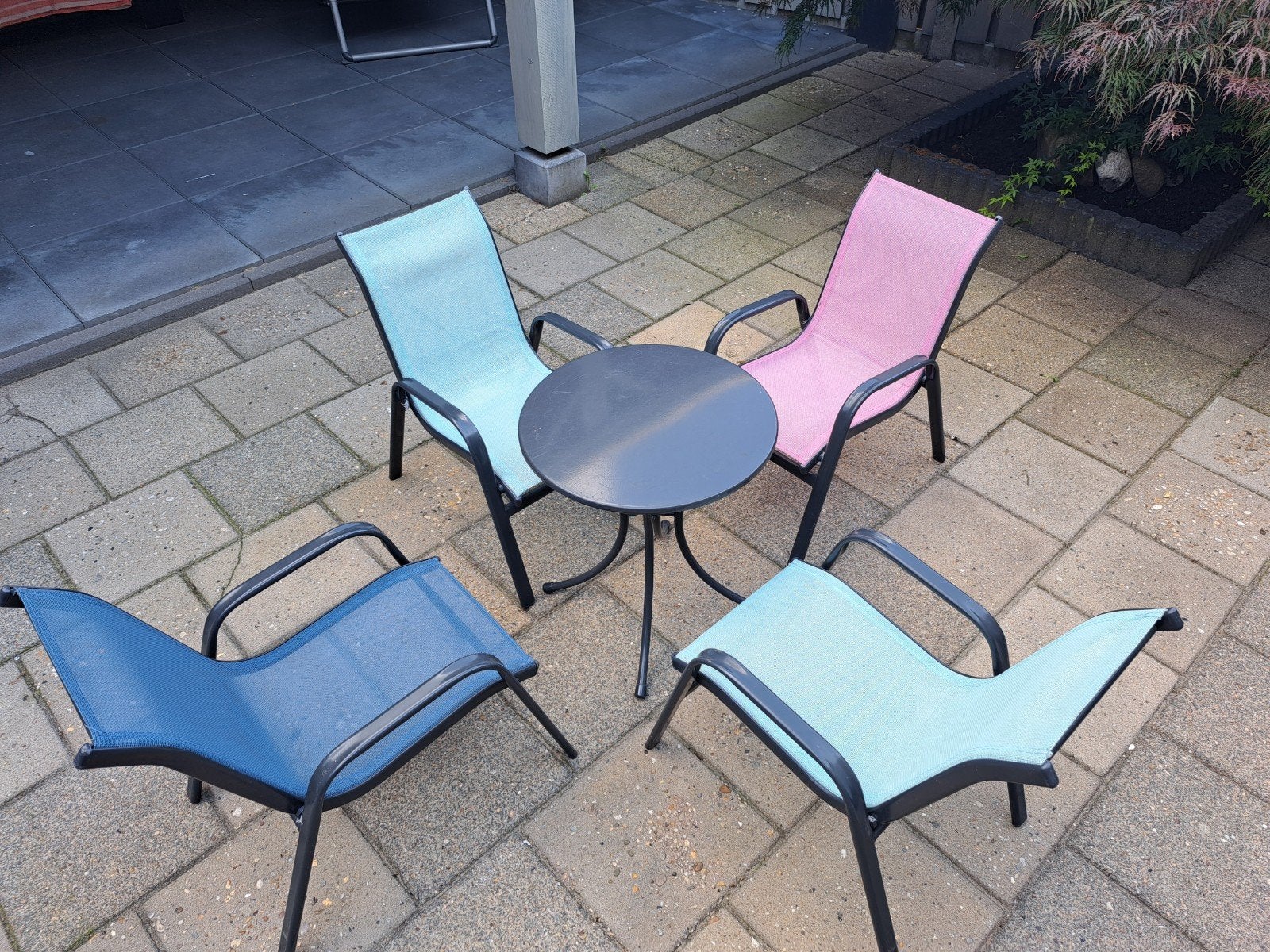 Kinder tuinstoelen met tafel, Kinderen en Baby's, Ophalen, Gebruikt