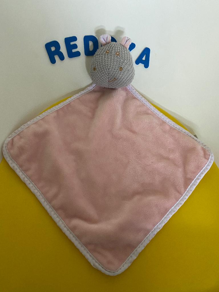 K1428 blokker doek doekje roze nijlpaard, Ophalen of Verzenden, Zo goed als nieuw, Overige typen