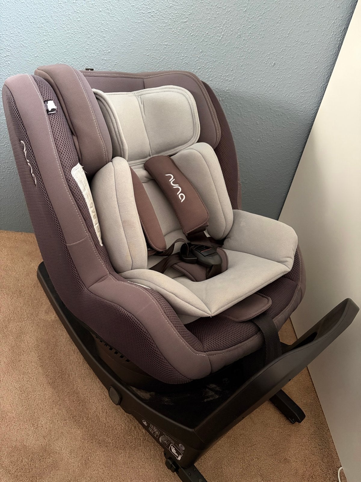 Nuna Rebl 360 graden draaibare autostoel, Kinderen en Baby's, Autostoeltjes, Gebruikt, 0 t/m 18 kg, Verstelbare rugleuning, Isofix