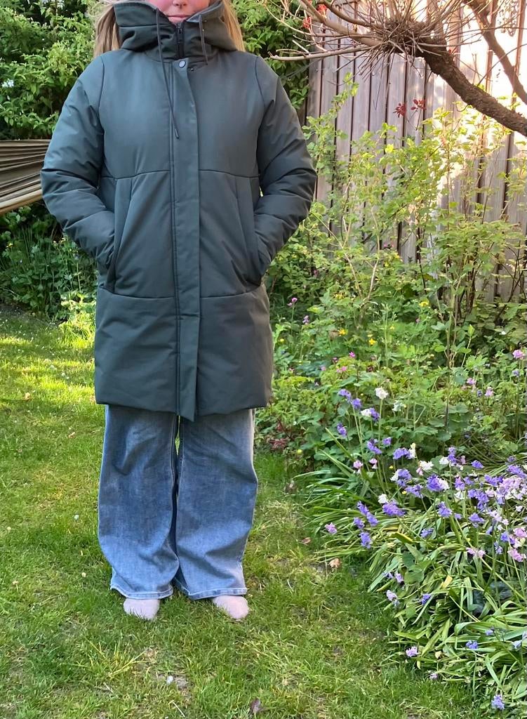 Winterjas Elvine, Kleding | Dames, Jassen | Winter, Maat 42/44 (L), Groen, Ophalen of Verzenden