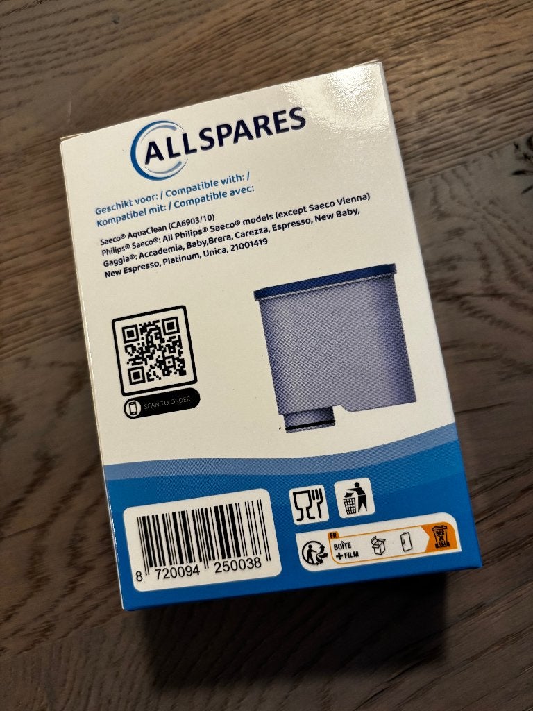waterfilter voor koffiemachine, Saeco, Nieuw, Ophalen of Verzenden, Waterfilter