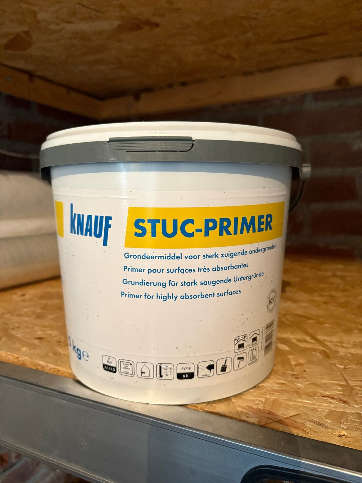 Knauf Stuc-Primer - Grondverf voor sterk zuigende ondergrond, Wit, Nieuw, Ophalen of Verzenden, Verf