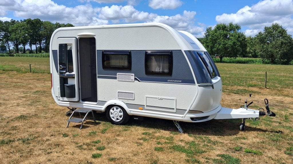 Keurige Hobby On Tour 390 SF Mover Luifel, Caravans en Kamperen, Hobby, Bedrijf, Treinzit, Schokbreker