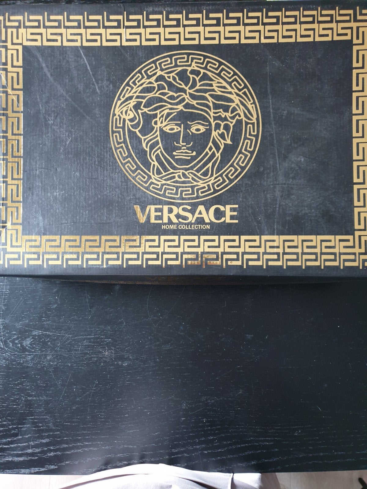 Versace Dekbedovertrek Zwart/Goud 200x220, Zwart, Dekbedovertrek, Tweepersoons, Ophalen of Verzenden