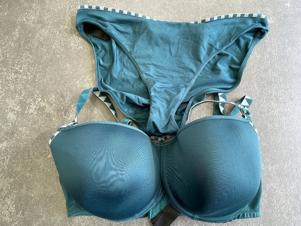 Marlies Dekkers BH maat 80F en slip, Marlies Dekkers, Ophalen of Verzenden, Groen, BH