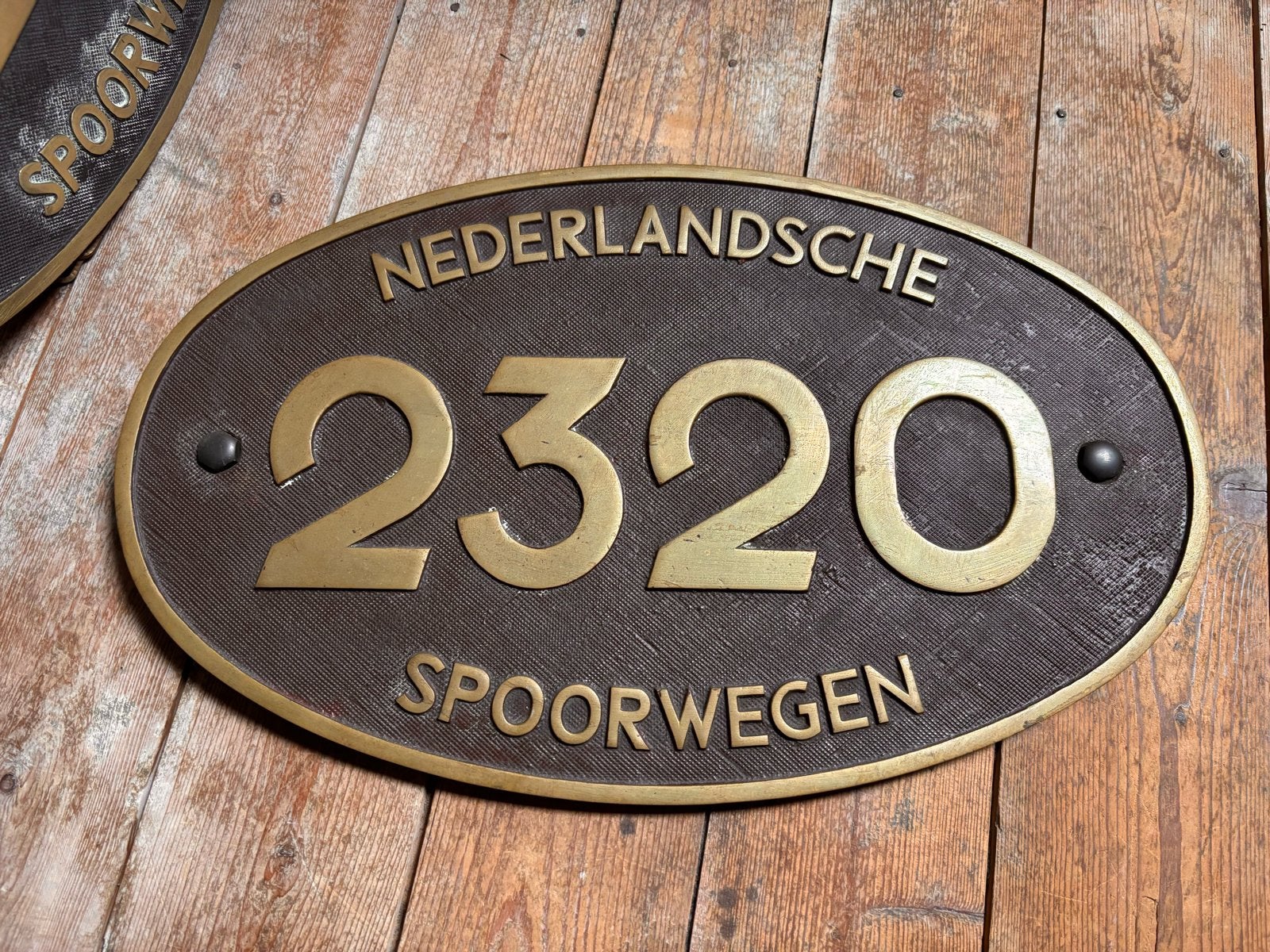 #2320 Unieke Frans Locomotief nummerplaat 2320, Ophalen, Gebruikt