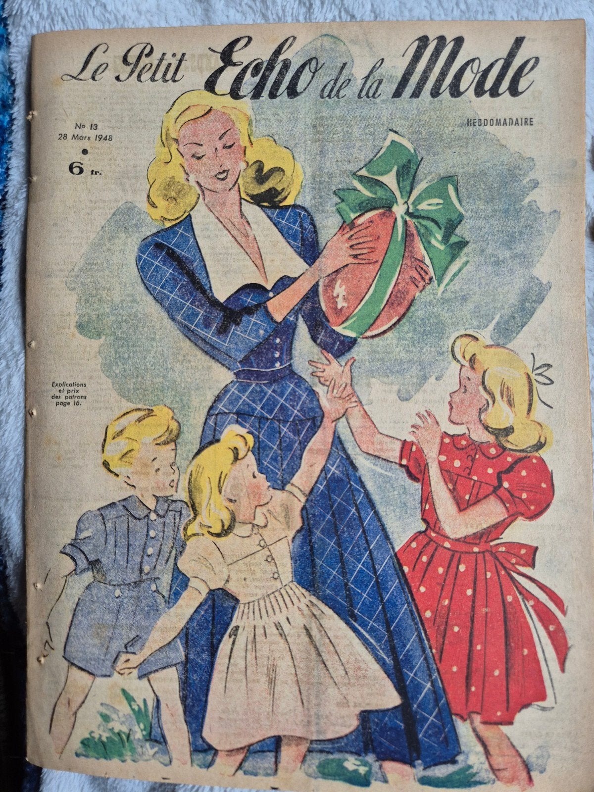 Le petit echo de la mode - maart 1948 - Vintage Damesblad, Ophalen of Verzenden, 1940 tot 1960, Buitenland, Tijdschrift