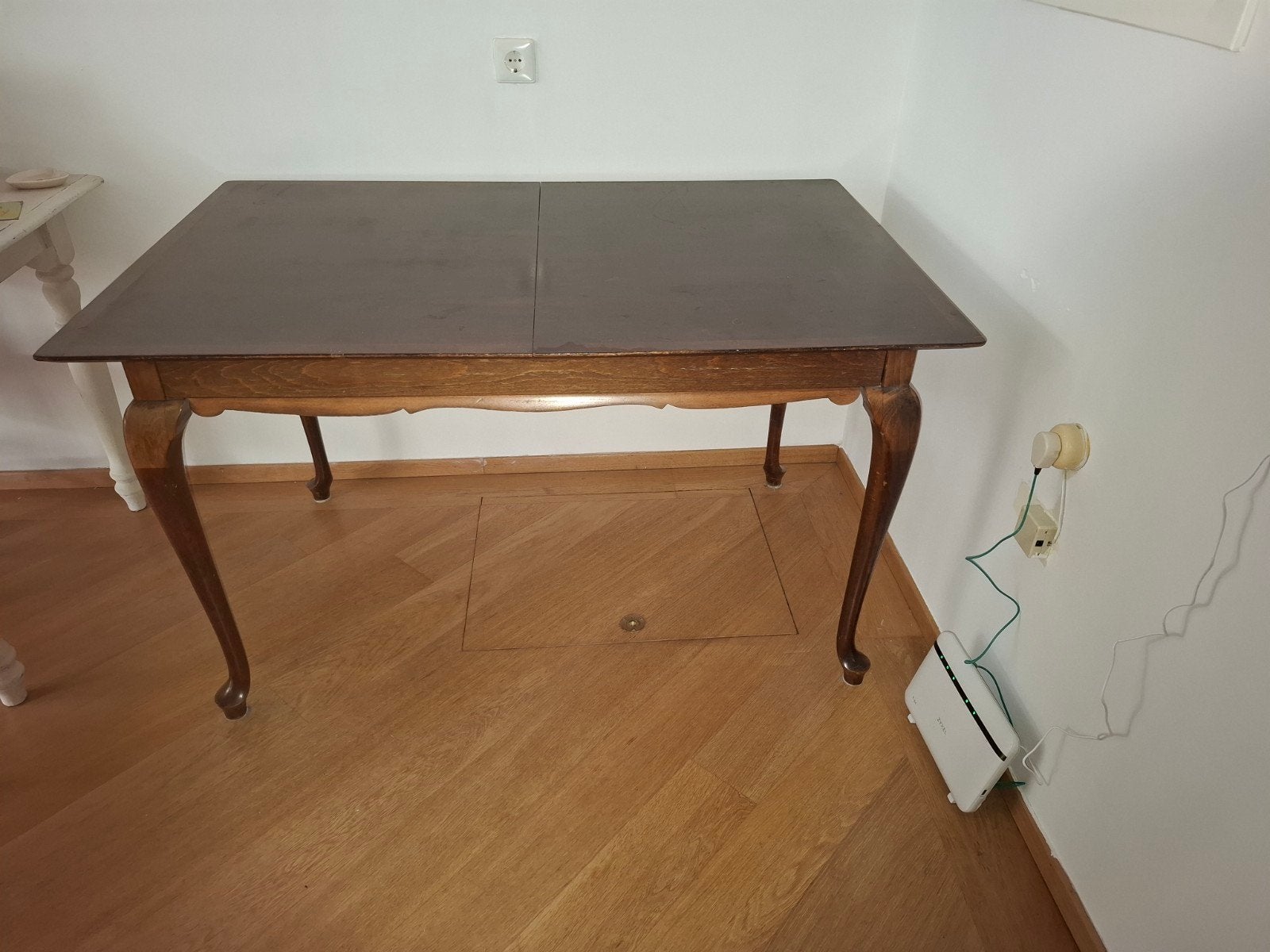 Oude, antieke, houten, uitschuifbare ,rechthoekige eettafel, Ophalen, Gebruikt, Rechthoekig, 50 tot 100 cm