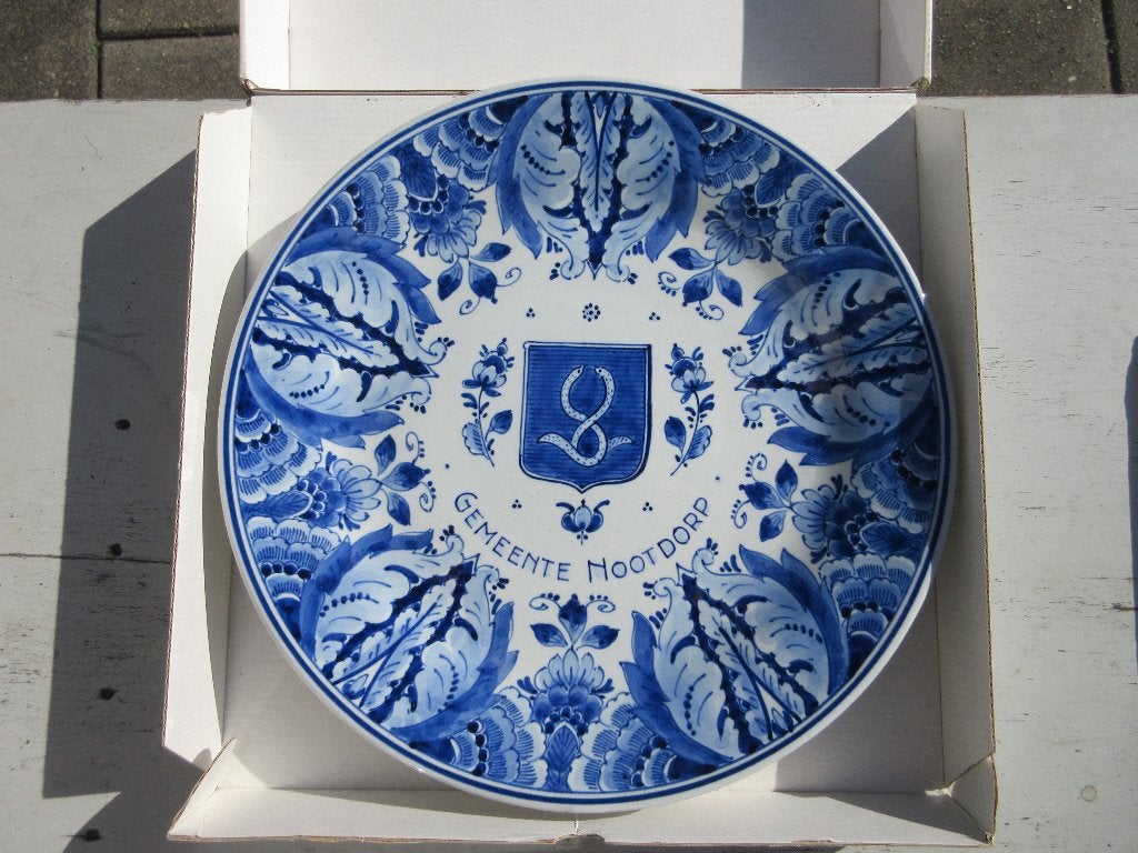 Wandbord Gemeente Nootdorp Koninklijke Porceleyne Fles, Ophalen of Verzenden