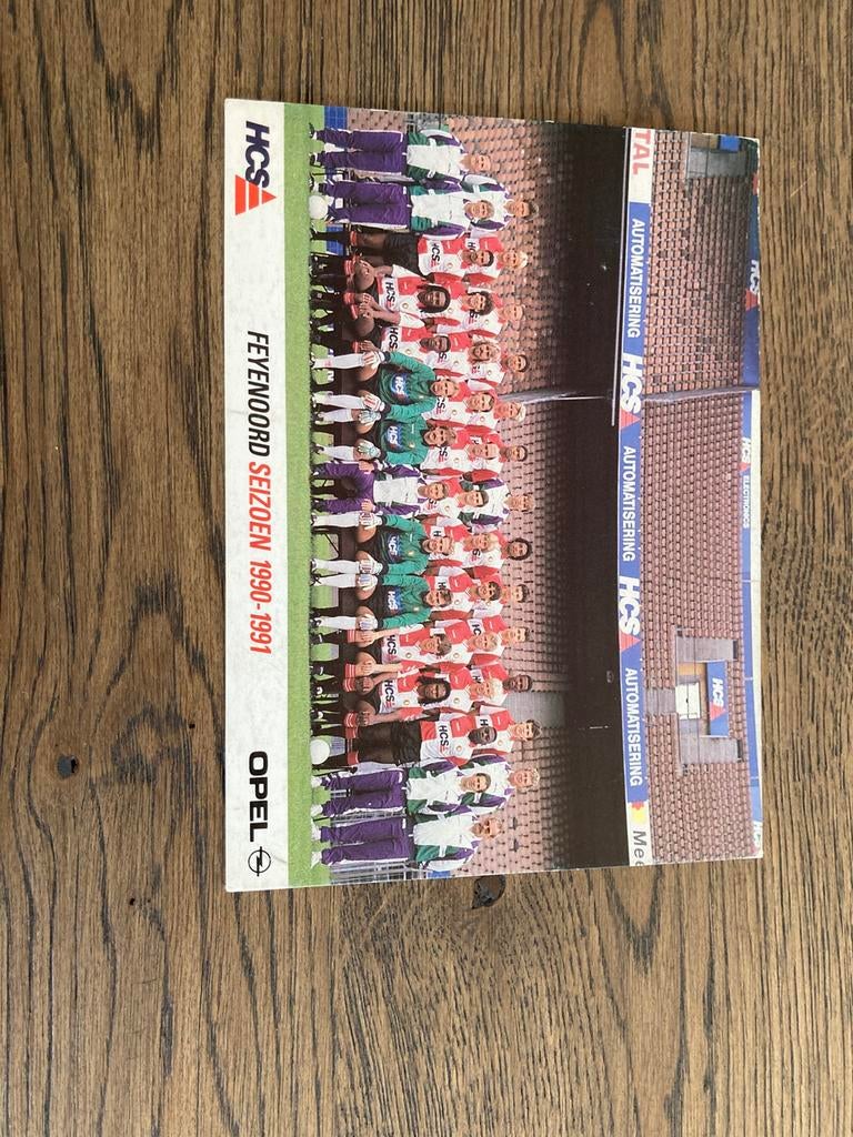 FOTOKAART FEYENOORD 90-91, Ophalen of Verzenden, Zo goed als nieuw, Feyenoord, Spelerskaart