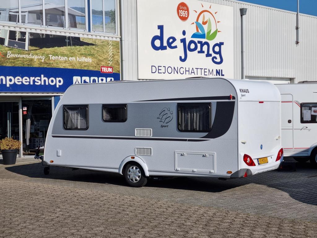 Knaus Sport 500 FU - Mover - Unico Luifel -, Caravans en Kamperen, Rondzit, Bedrijf, Overige typen, 5 tot 6 meter