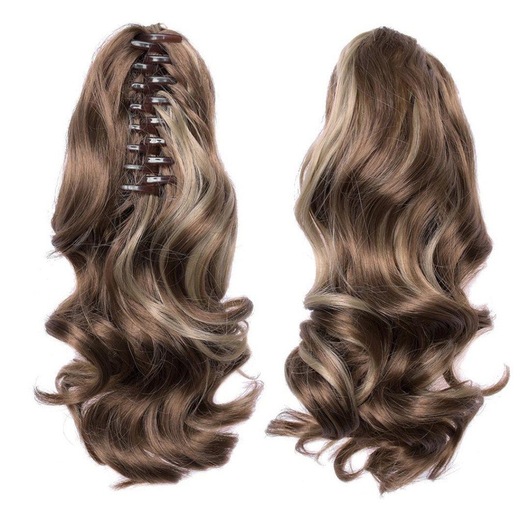 17 Inch Krullende Paardenstaart Pruik met Klauw Clip, Sieraden, Tassen en Uiterlijk, Ophalen of Verzenden, Nieuw, Pruik of Haarverlenging