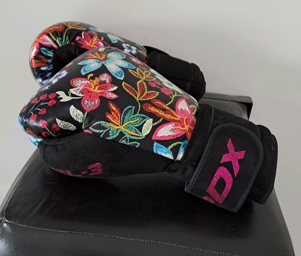 RDX dames bokshandschoenen 12 oz floral zgan, Ophalen of Verzenden, Zo goed als nieuw, Bokshandschoenen