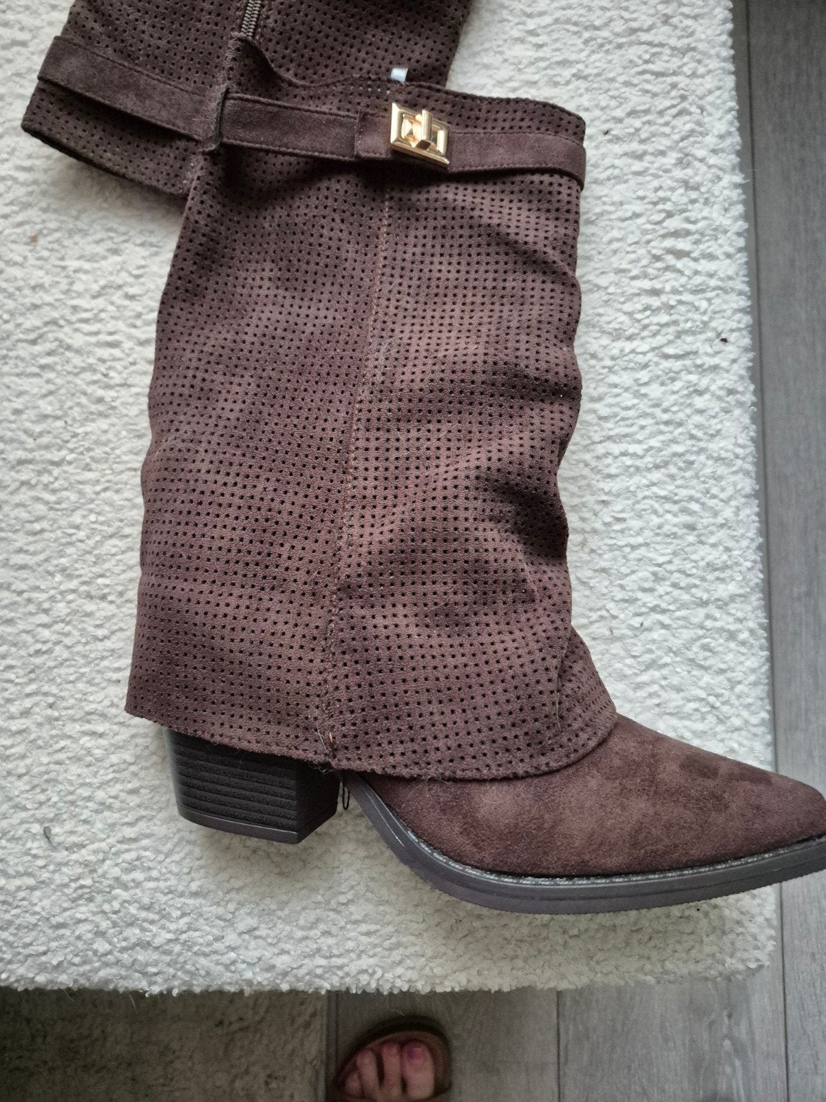 Bruine laarzen maat 38, Kleding | Dames, Hoge laarzen, Bruin, Verzenden, Nieuw