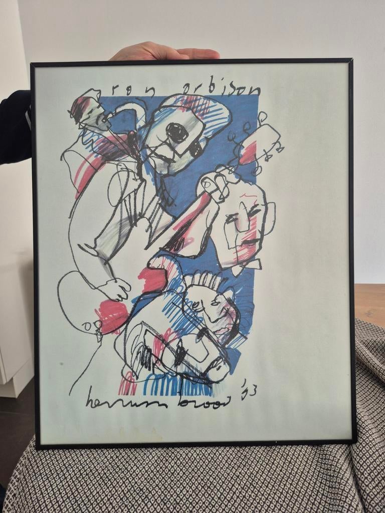 Herman Brood schilderij, Ophalen of Verzenden