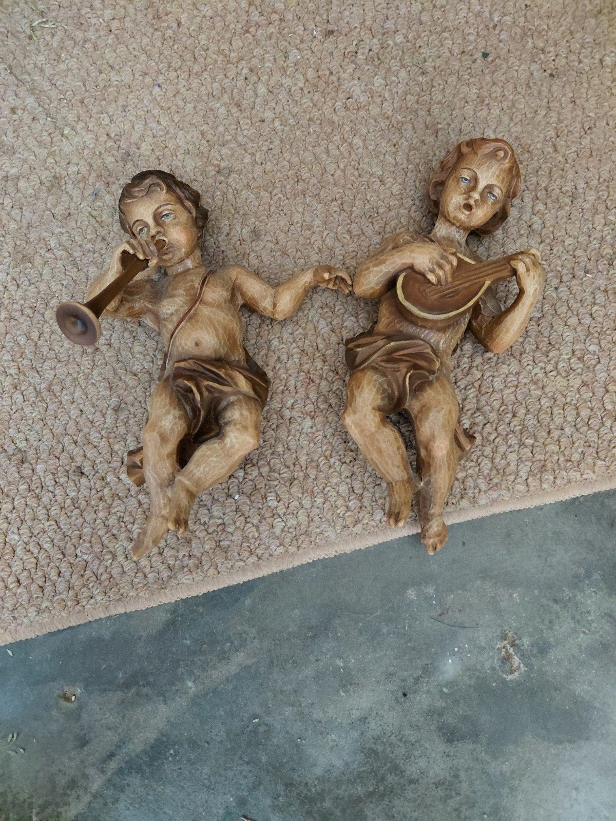 Antieke engel-figuren, Ophalen of Verzenden