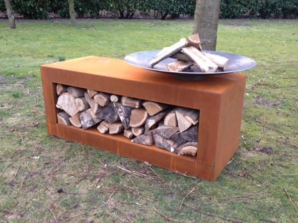 Cortenstalen vuurtafel / bbq (NIEUW), Ophalen, Nieuw
