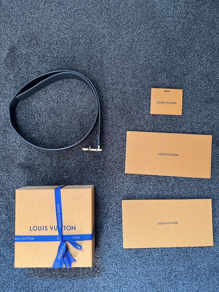 Louis Vuitton Pyramide 40MM riem 80 cm, nooit gebruikt, Bruin, Echt leder, Ophalen of Verzenden, Riem of Ceintuur