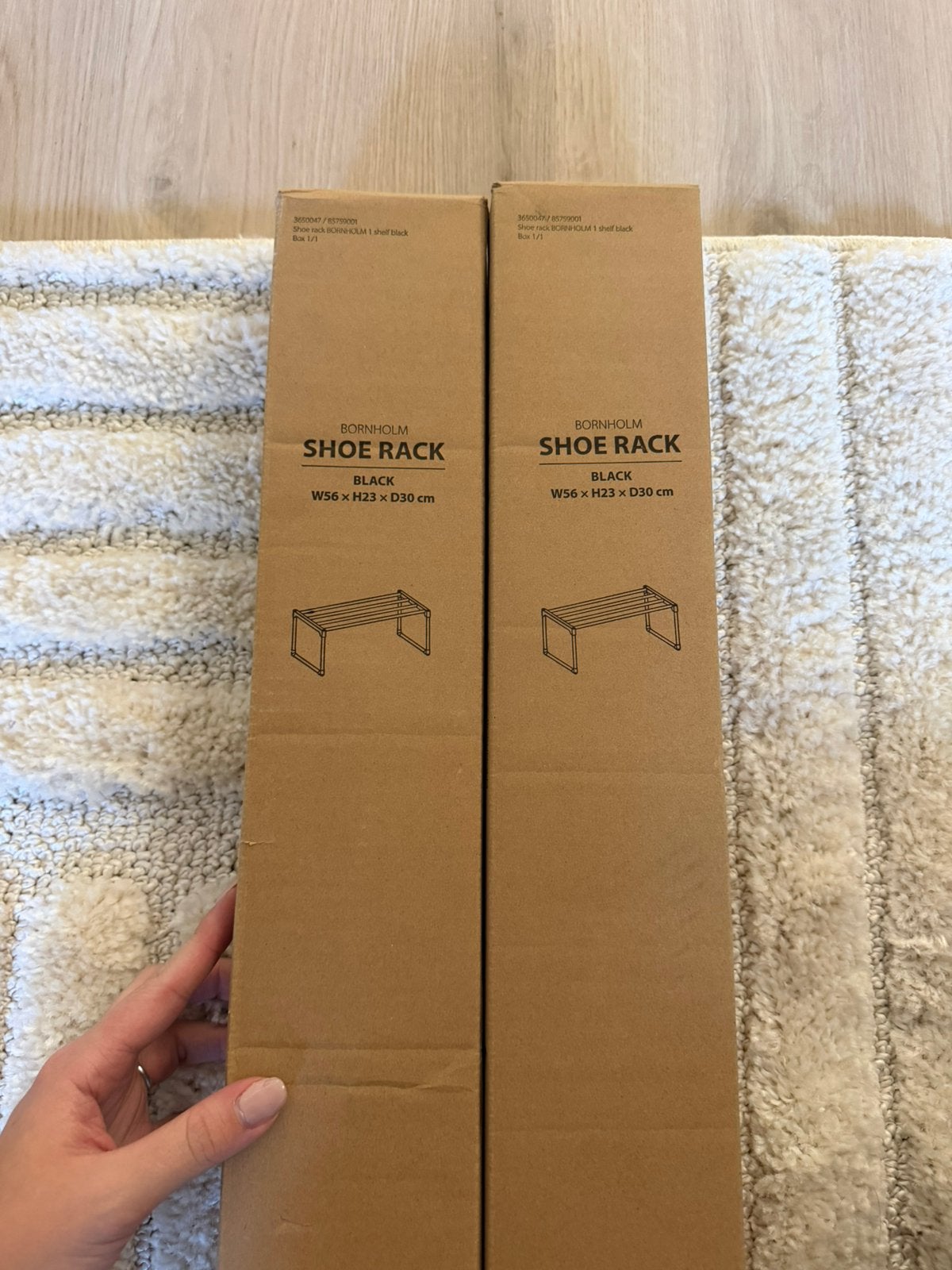 2x schoenenrek zwart JYSK - nieuw, Ophalen of Verzenden, Nieuw
