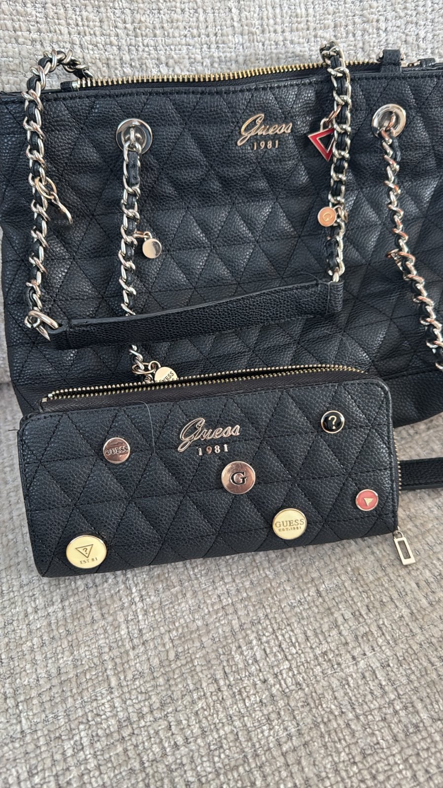 Ted Baker en Guess tassen en Guess portemonnee, Sieraden, Tassen en Uiterlijk, Ophalen of Verzenden, Zo goed als nieuw, Zwart