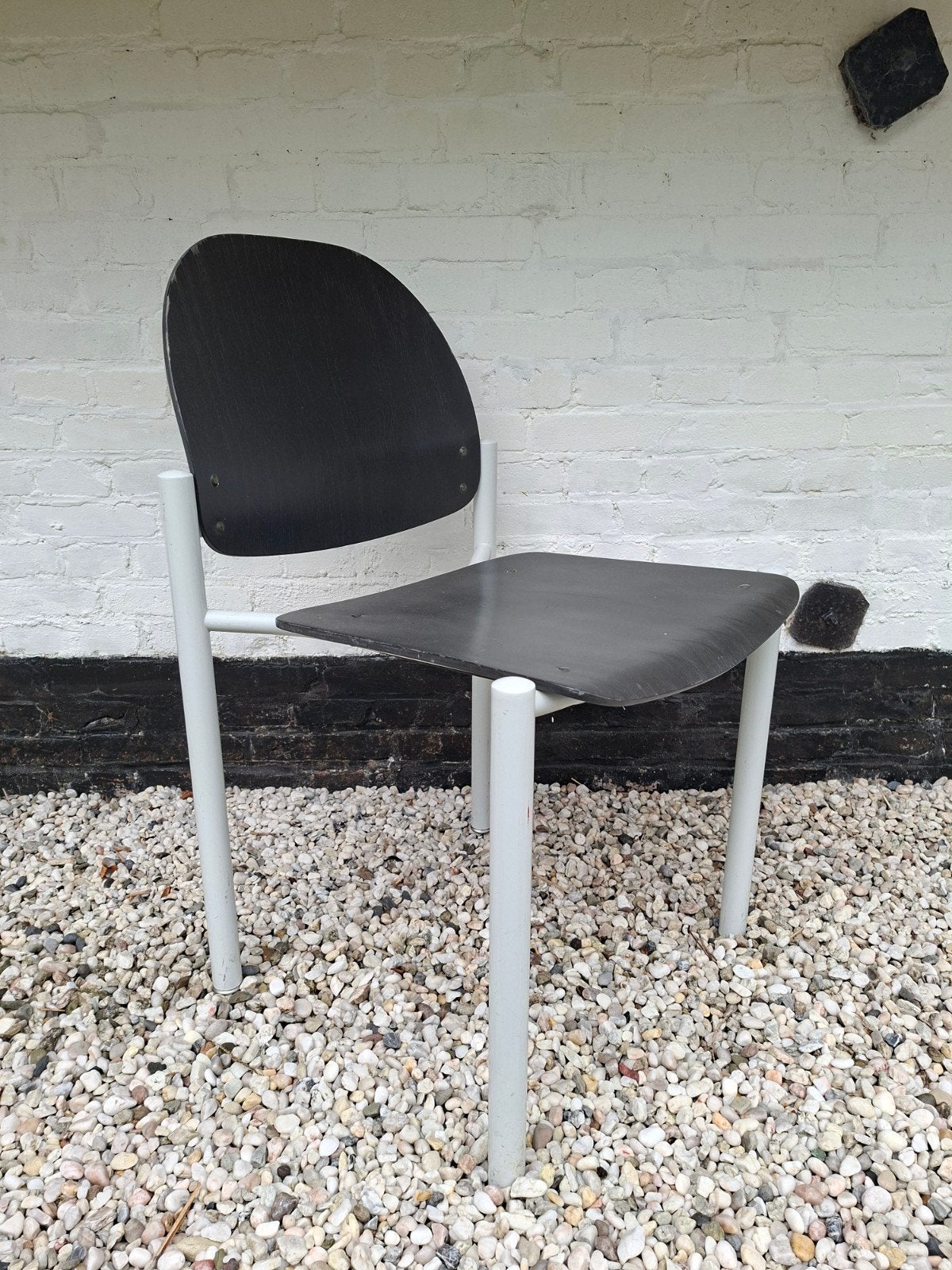 Stevige en nette atelier stoelen (13 stuks), Ophalen, Zwart, Zo goed als nieuw, Metaal