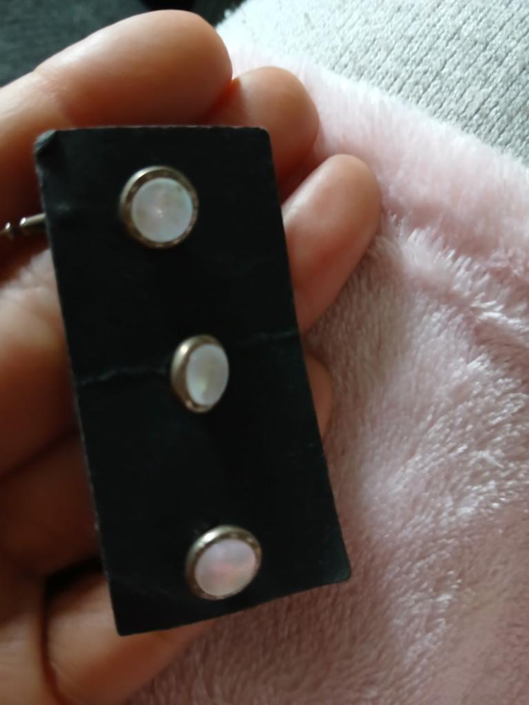 Vintage Parelmoer kostuum knopen/manchetknopen, Ophalen of Verzenden, Zo goed als nieuw, Overige materialen