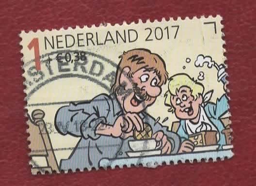 3586-a - Kinderz. '17 - Jan,Jans... - gebr - (pst.st. A'dam), Postzegels en Munten, Ophalen of Verzenden, Na 1940, Gestempeld