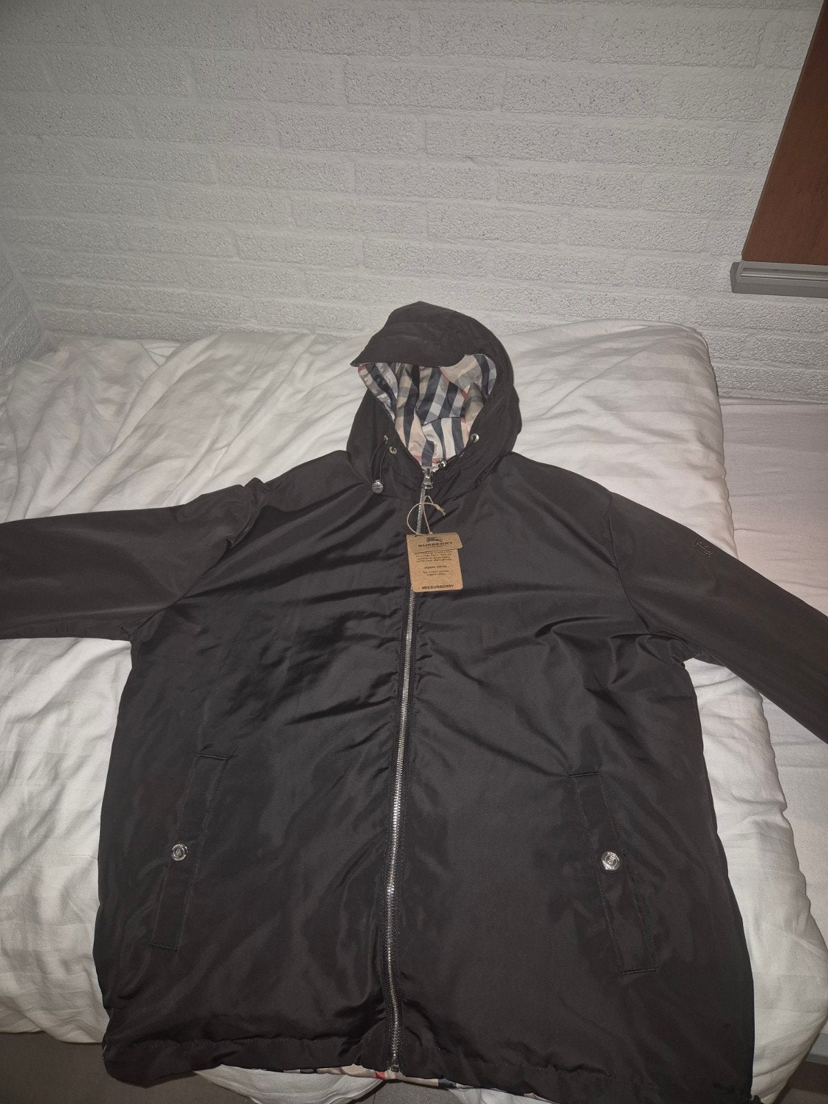 Burberry Heren Jas - Omkeerbaar - Maat L, Ophalen of Verzenden