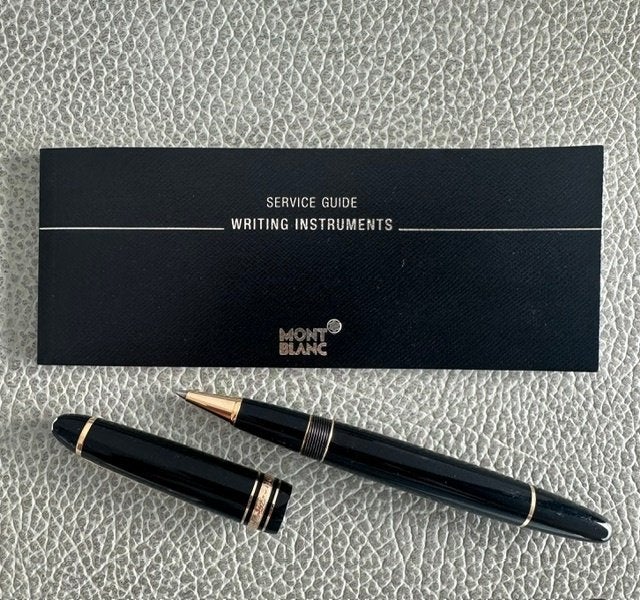 Montblanc Gold Plated LeGrand Rollerbal, Verzamelen, Pennenverzamelingen, Ophalen, Gebruikt, Overige typen, Mont Blanc