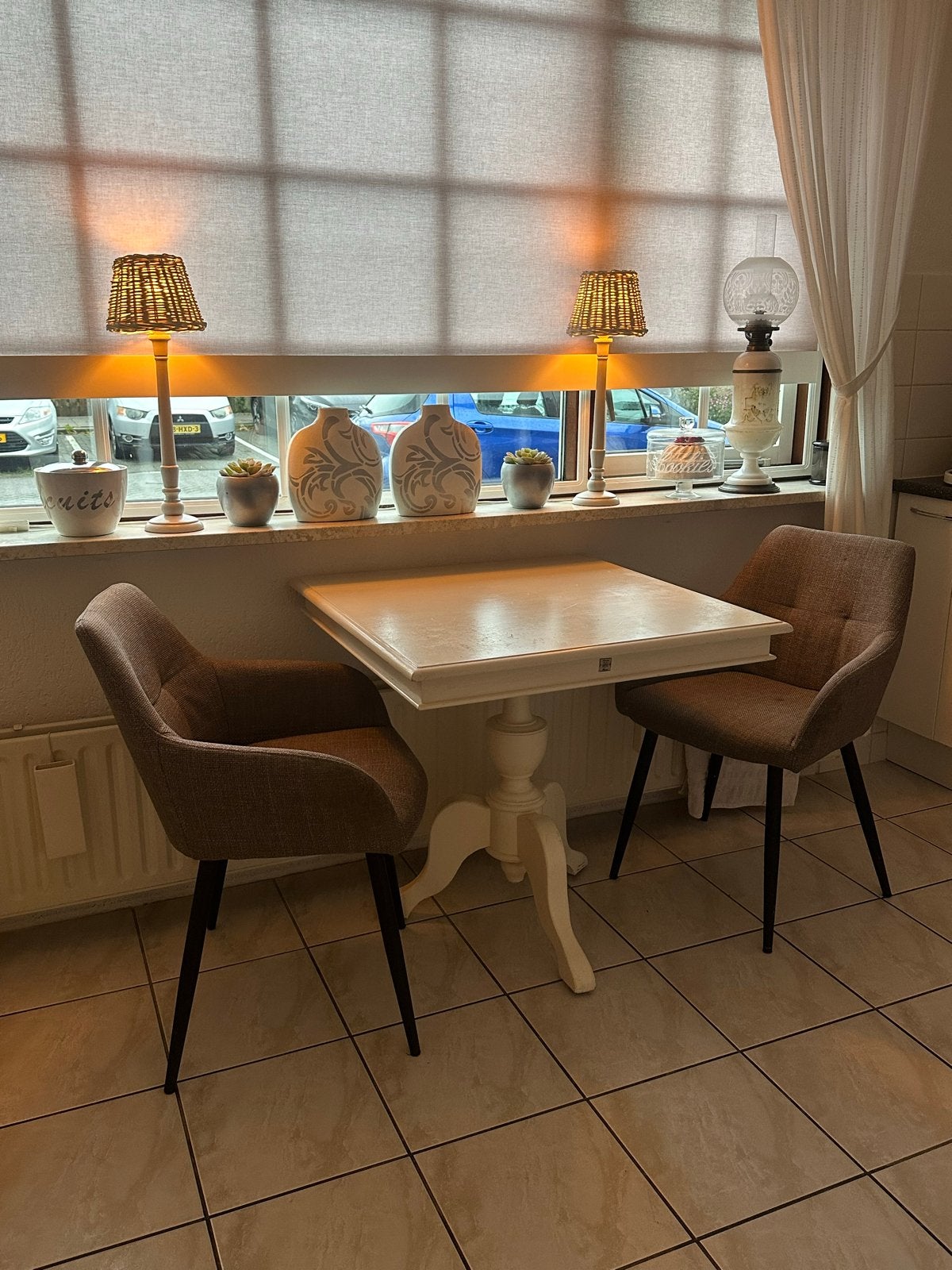 Rivièra Maison tafel 80x80x78cm, Ophalen, Gebruikt, Vierkant, 50 tot 100 cm