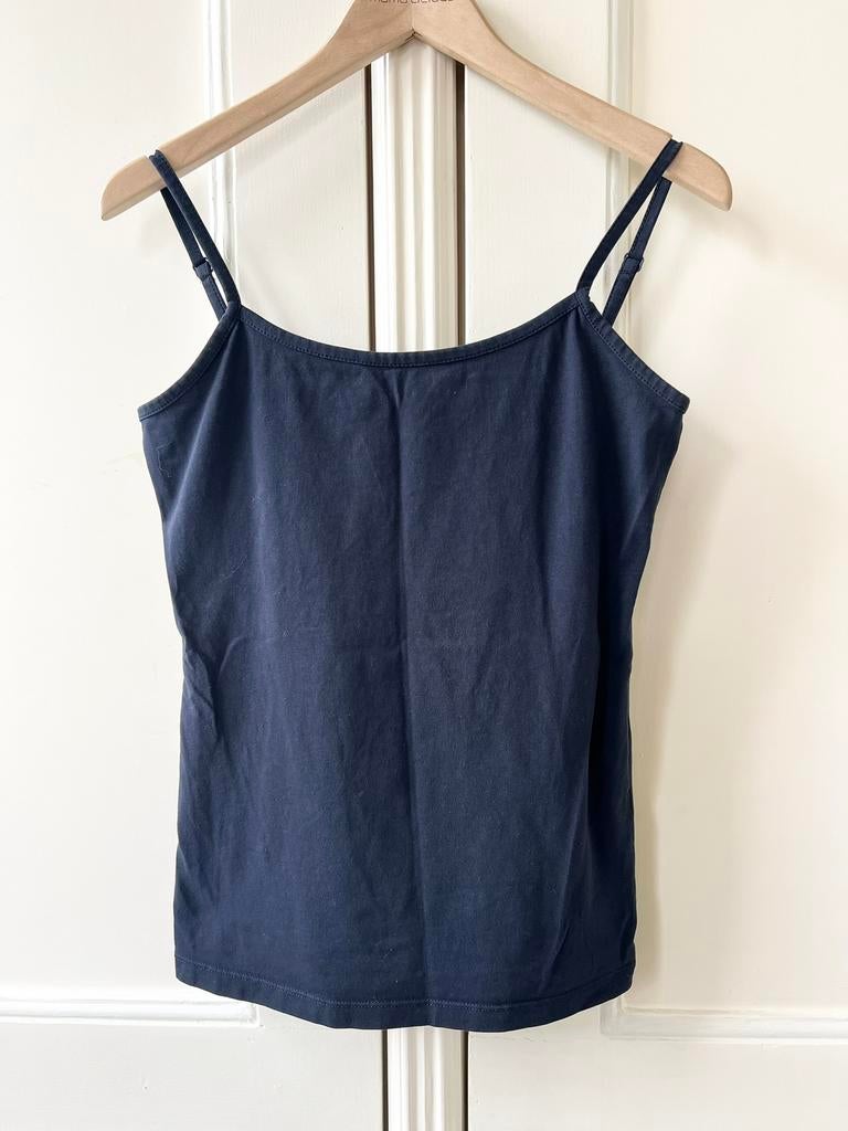 SALE! Donkerblauwe top spaghettibandjes van Yest, maat 38, Kleding | Dames, Tops, Maat 38/40 (M), P, Blauw, P