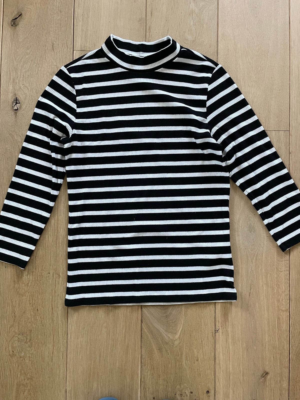 Shirt - Maat M - Merk Pigalle gestreepte coltrui - Maat M, Ophalen of Verzenden, Zo goed als nieuw, Maat 38/40 (M), Zwart