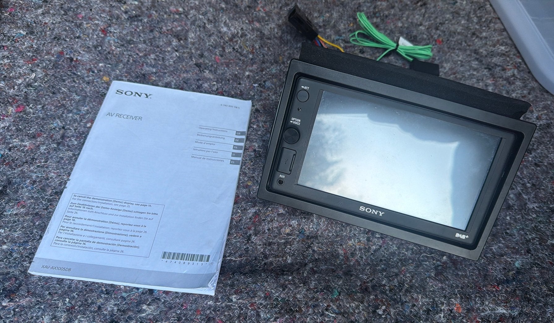 sony dab carplay touchscreen xav-ax1005db, Ophalen of Verzenden