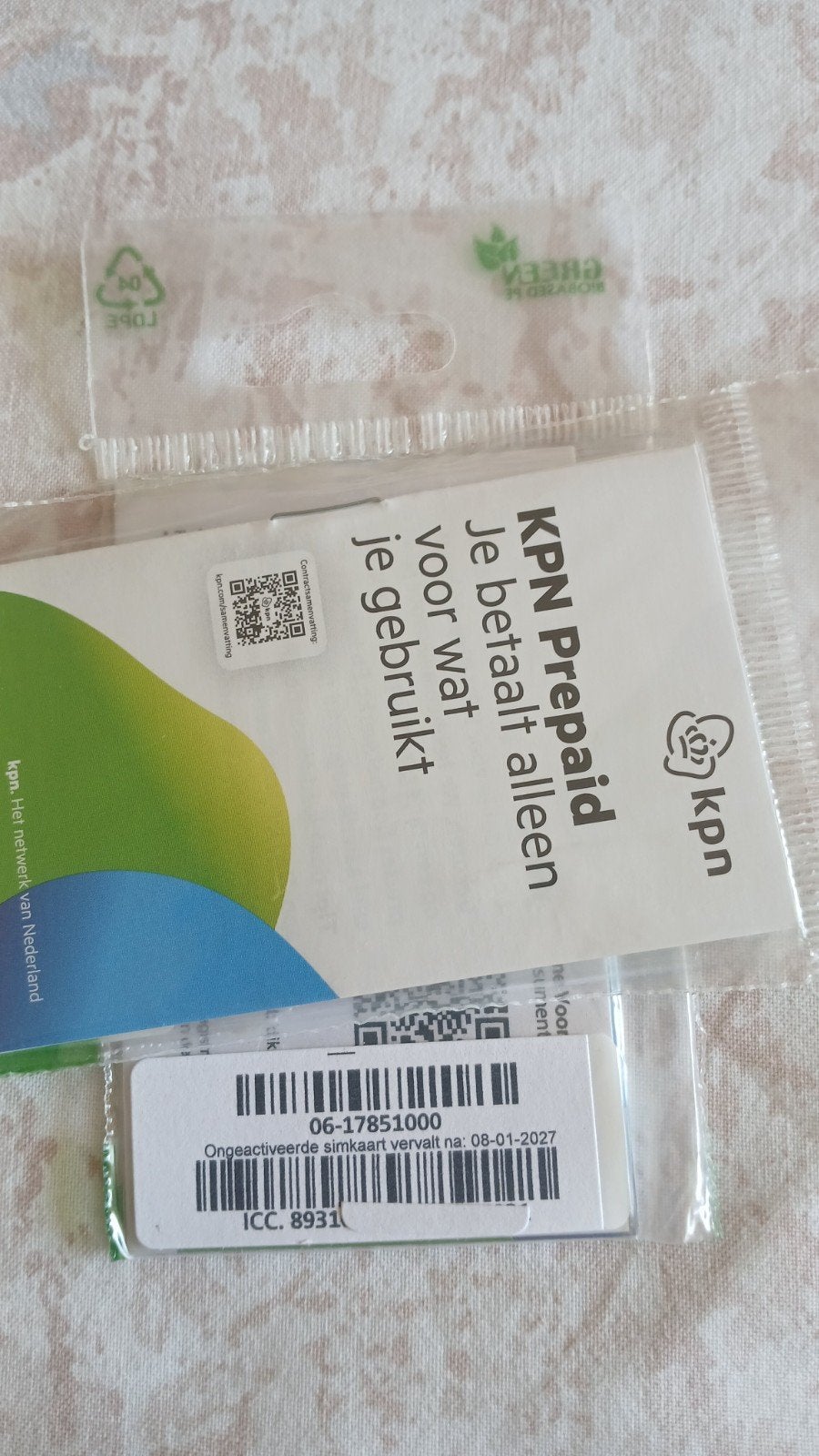 MOOI NUMMER KPN PREPAID 0617851000, Ophalen of Verzenden, Nieuw, KPN, Simkaart