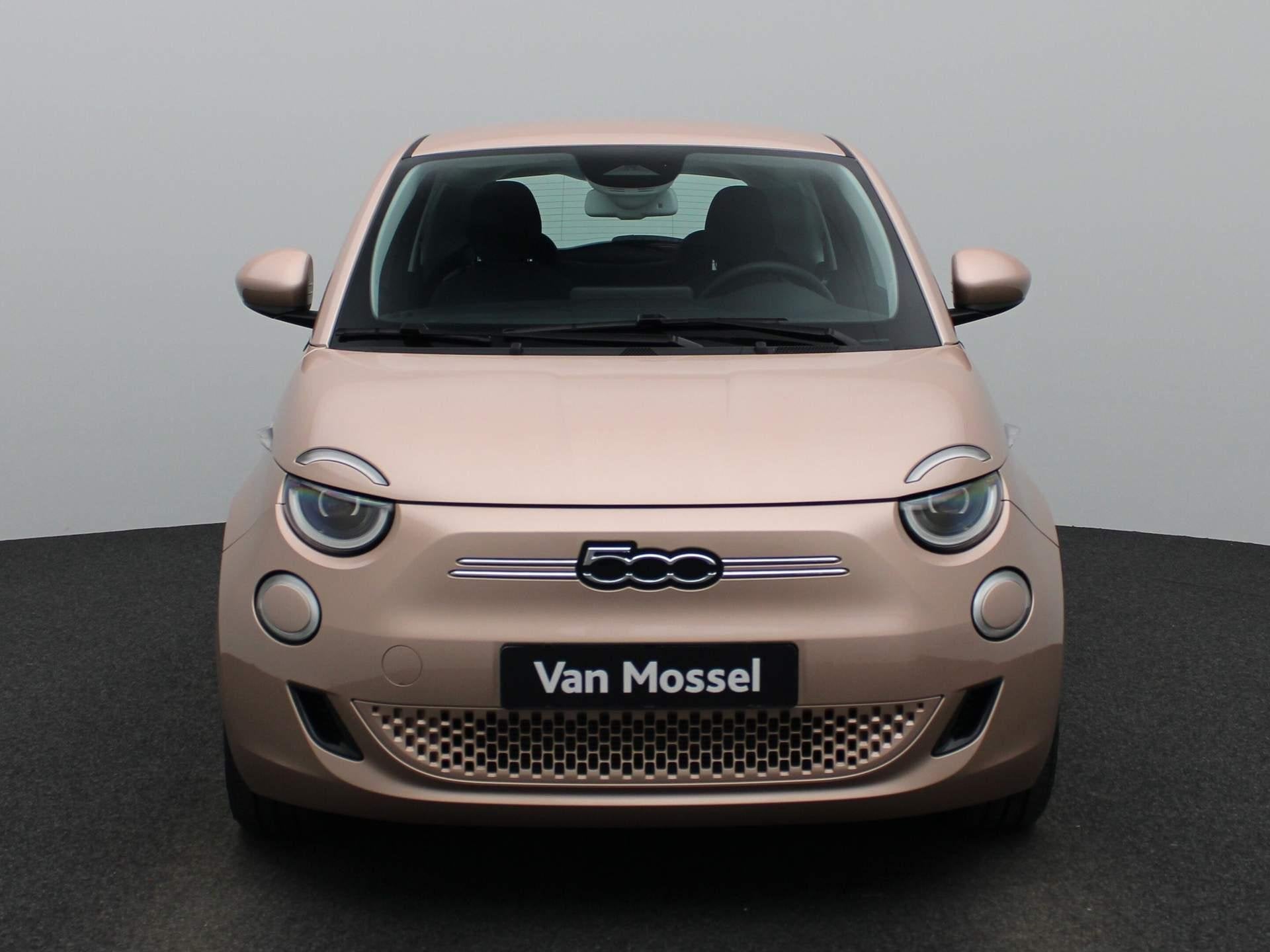 Fiat 500e Icon 42 kWh | Navigatie | Stoelverwarming | Parkee, Stof, 118 pk, Overige kleuren, 4 stoelen