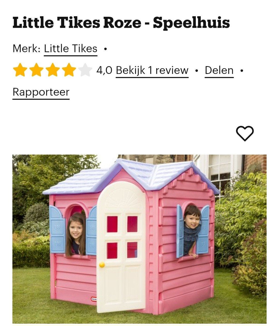 Smoby roze huisje, Kinderen en Baby's, Speelgoed | Buiten | Speelhuisjes, Ophalen, Kunststof