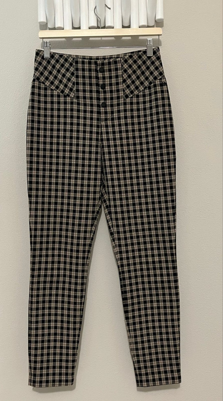 Melting Stockholm geruite broek - Maat M, Maat 38/40 (M), Zwart, Ophalen of Verzenden, Zo goed als nieuw