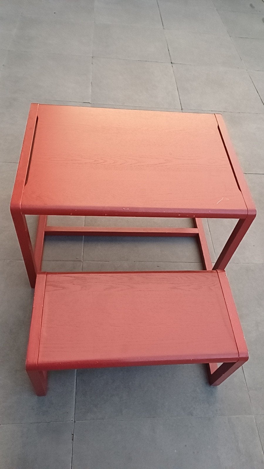 Kindertafel met bankje, Ophalen, Gebruikt, Tafel(s) en Stoel(en)