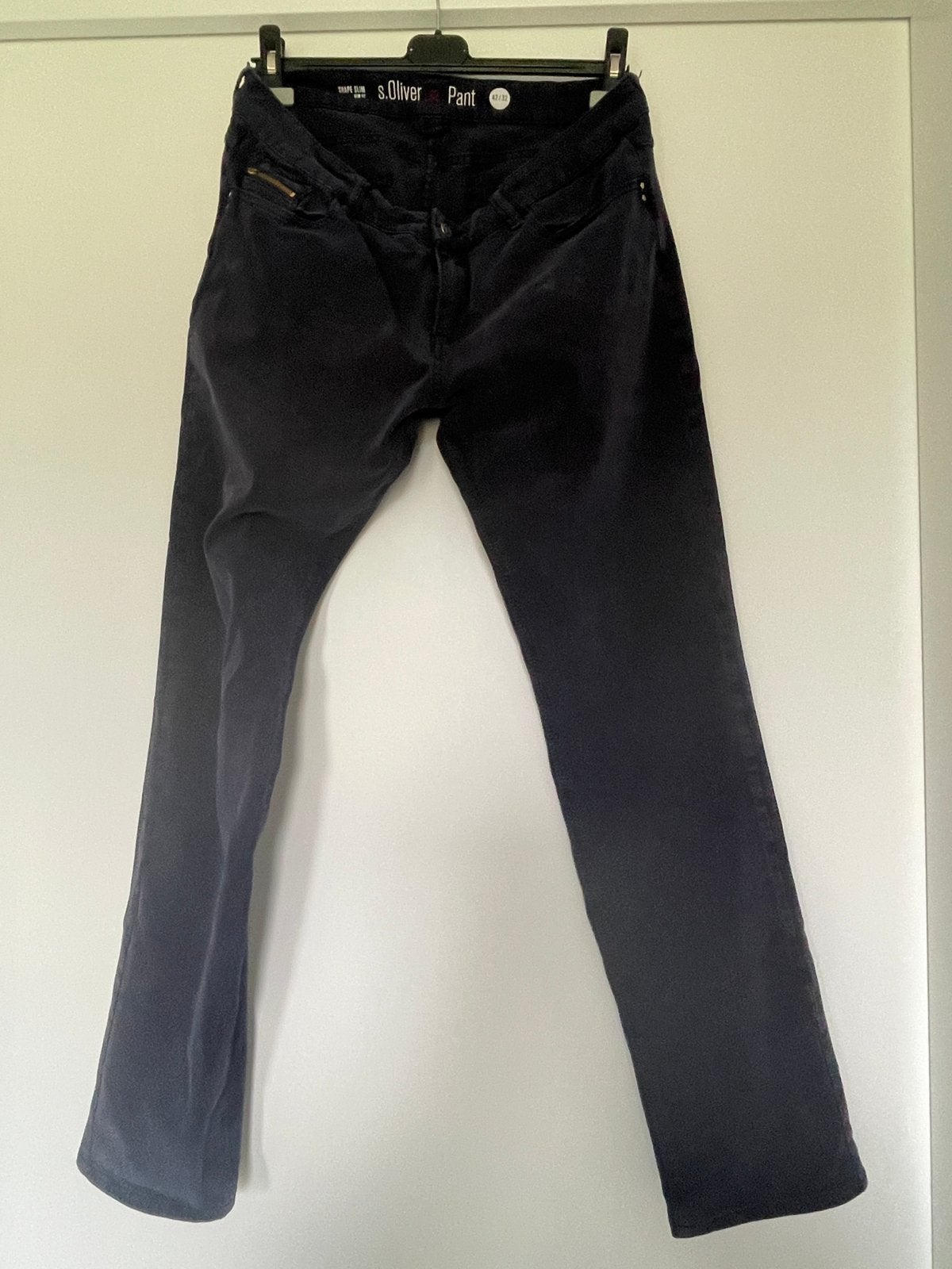 Dames broek donkerblauw, Blauw, Maat 42/44 (L), Ophalen of Verzenden, Lang