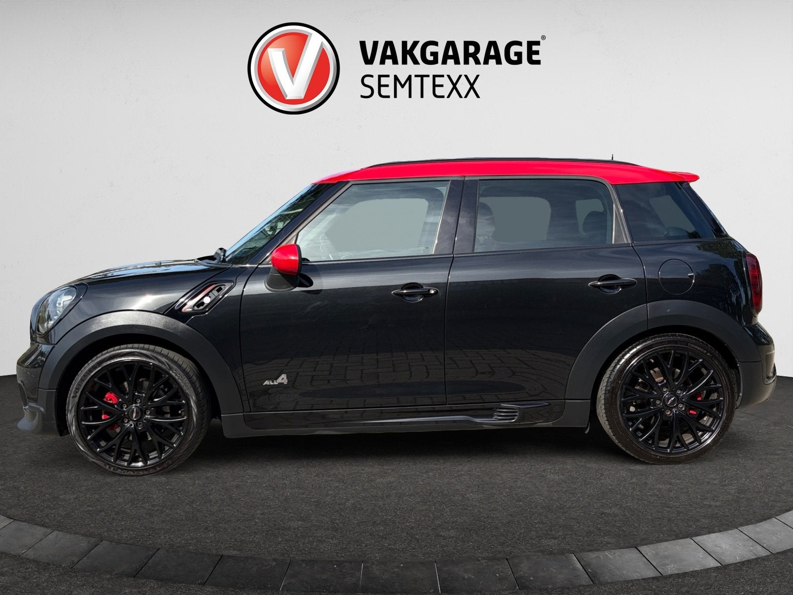 Mini Countryman 1.6 John Cooper Works ALL4 Chili | Cruise |, Auto's, Euro 5, 1380 kg, Gebruikt, Zwart