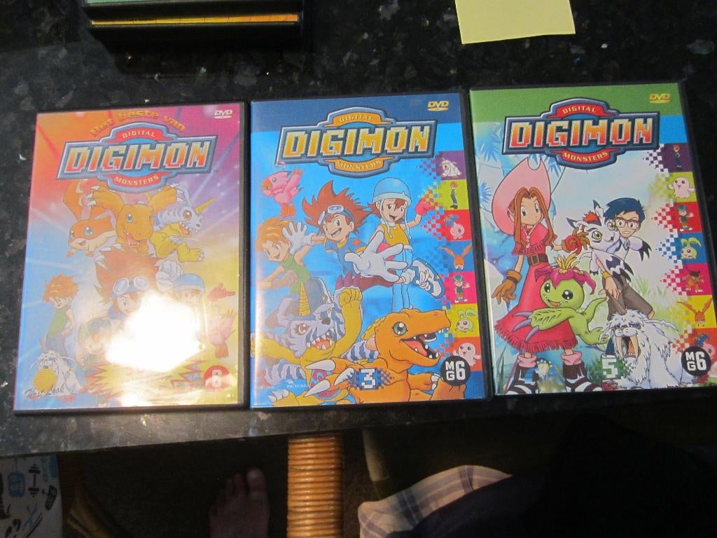 12.  Digimon 3 DVD's, Ophalen, Gebruikt