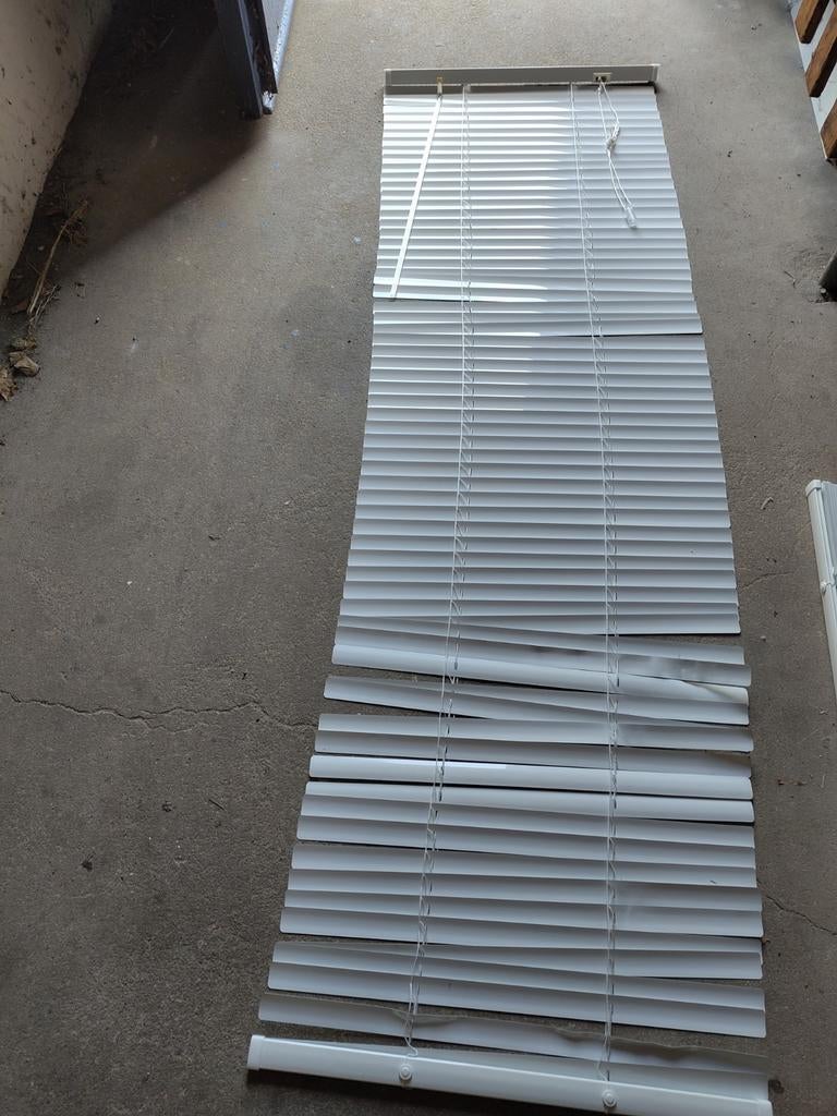Jaloezieën 50 x 150 cm, Huis en Inrichting, Ophalen, Gebruikt, 50 tot 100 cm, Wit