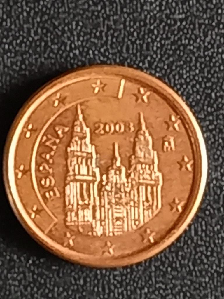33: 1 Euro cent in goede staat SPANJE 2003, Postzegels en Munten, Munten | Europa | Euromunten, Verzenden, Spanje, 1 cent, Losse munt