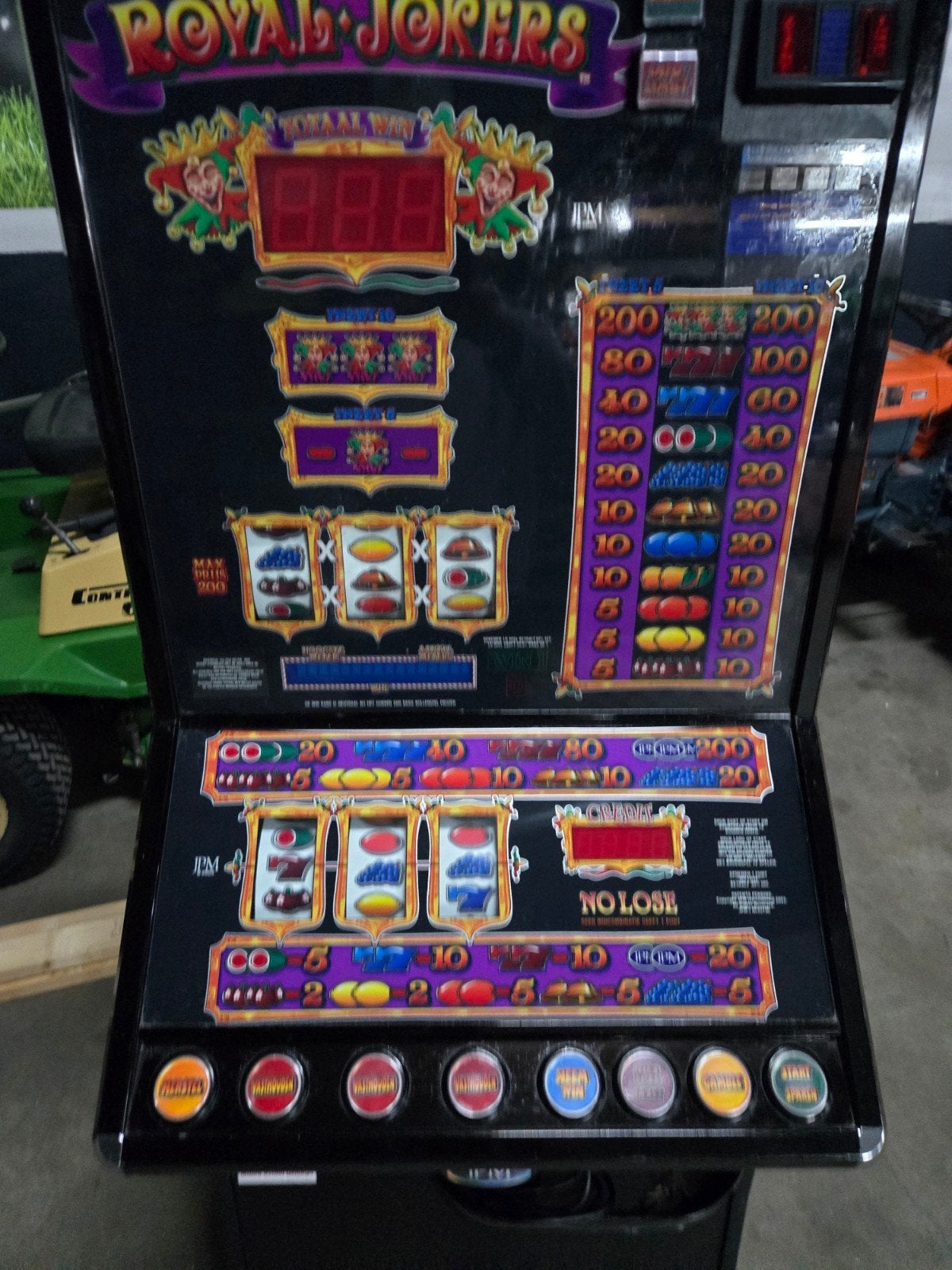 fruitautomaat gokkast Royal jokers, Verzamelen, Euro, Ophalen, Gebruikt, Met sleutels