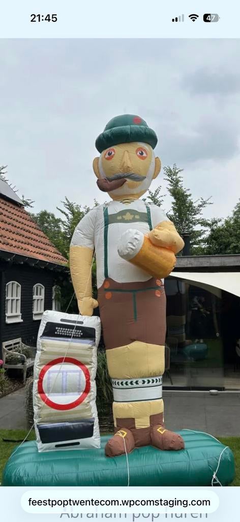 Mooie feestpoppen te huur., Ophalen of Verzenden, Zo goed als nieuw, Abraham of Sarah