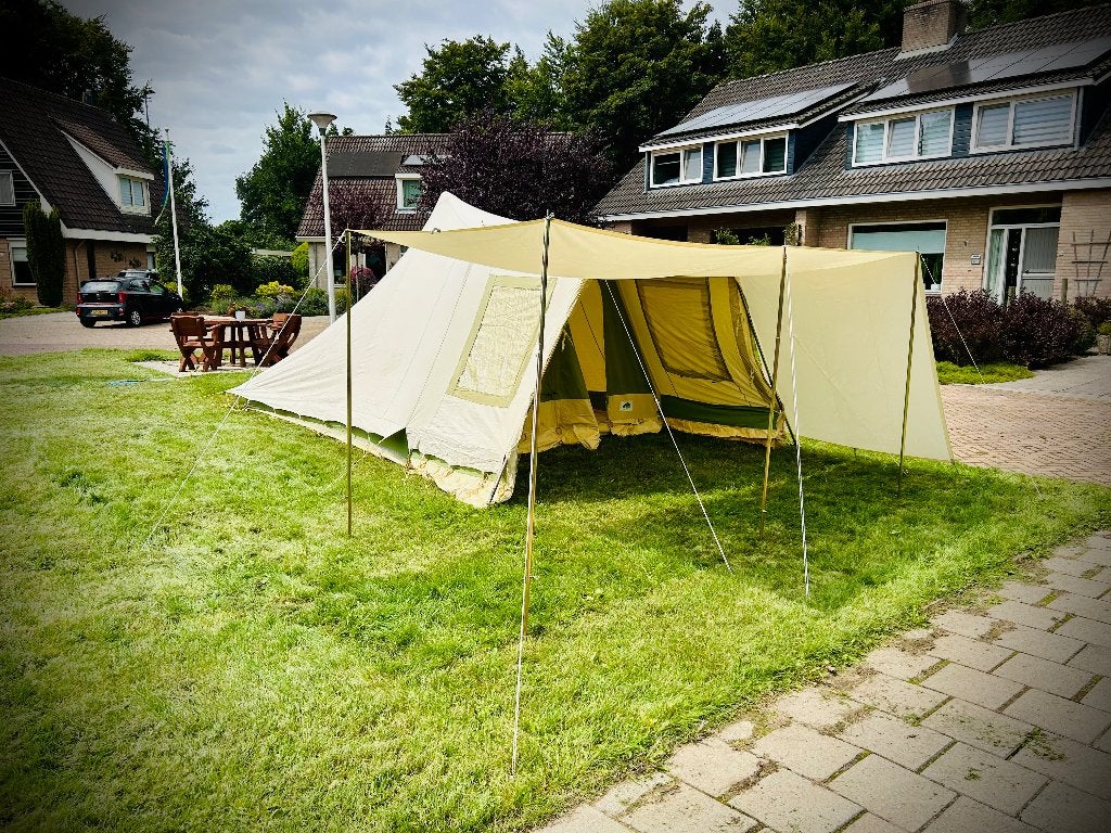 4 persoons vrijbuiter piramide-tent, Caravans en Kamperen, Tenten, Ophalen, Gebruikt, Tot en met 4