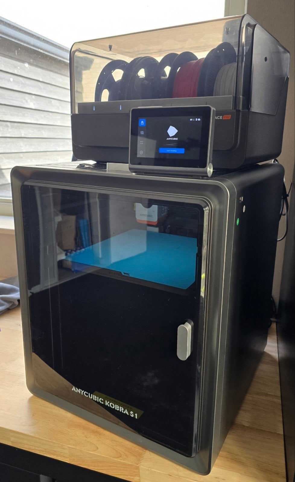 Anycubic Kobra S1 3D-printer met Anycubic Ace Pro, Computers en Software, Ophalen, Gebruikt, Ingebouwde Wi-Fi, Anycubic Kobra